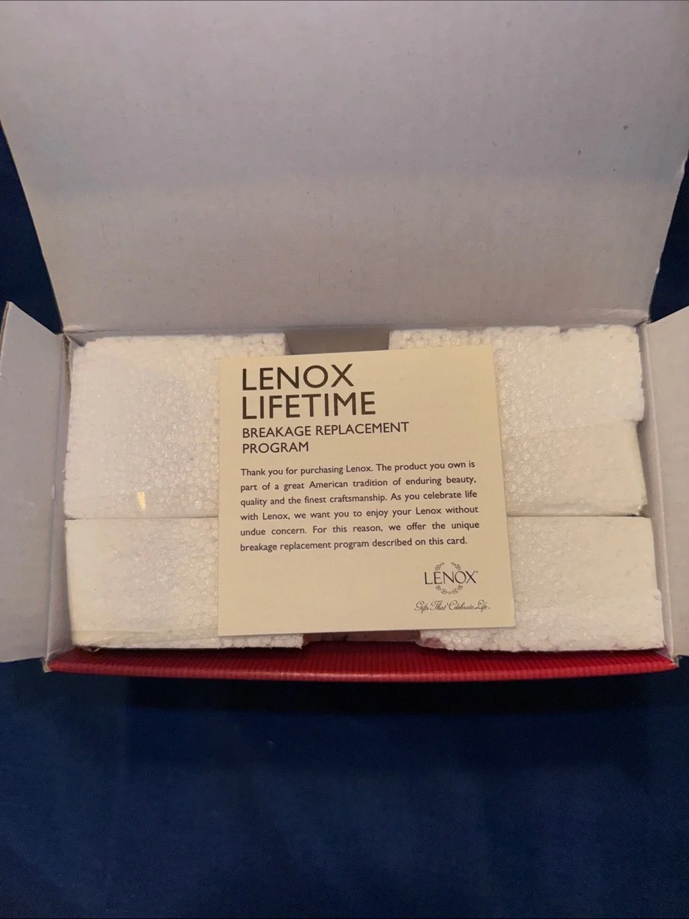 Lenox Holiday Ribbons Ornaments - Porcelain - Set of 2 - New in Box